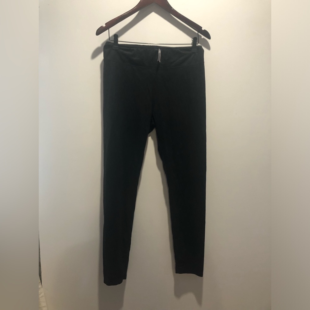 Vegan suede leggings